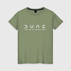 Женская футболка Dune: Spice Wars white logo