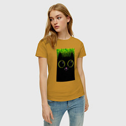 Футболка хлопковая женская Черныш, цвет: горчичный — фото 2