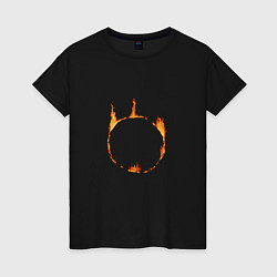 Женская футболка Dark Souls Знак тьмы
