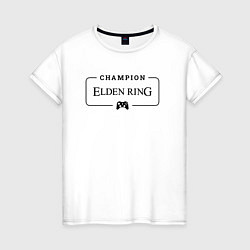 Женская футболка Elden Ring Gaming Champion: рамка с лого и джойсти