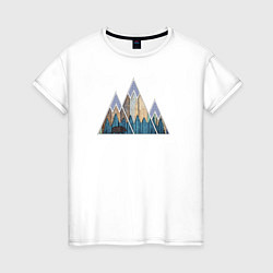Женская футболка Деревянные горы
