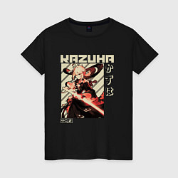 Женская футболка Kazuha геншин