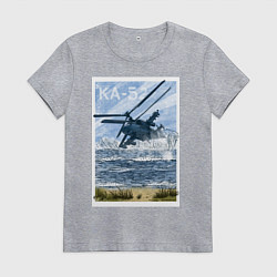 Женская футболка Вертолет КА-52