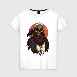 Женская футболка Пират скелет