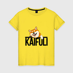 Женская футболка Kaifuli shiba inu