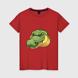 Женская футболка Стиль Крокодила