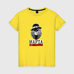 Женская футболка Мафия - медведь