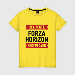 Женская футболка Forza Horizon: таблички Ultimate и Best Player