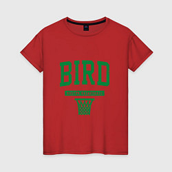 Футболка хлопковая женская Bird - Boston, цвет: красный