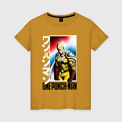 Женская футболка Saitama - onepunch man