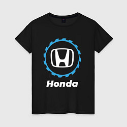 Футболка хлопковая женская Honda в стиле Top Gear, цвет: черный