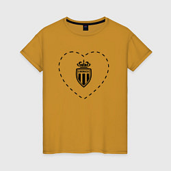 Женская футболка Лого Monaco в сердечке