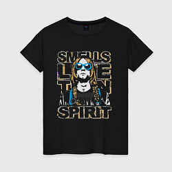 Женская футболка Kurt Cobain Smells Like Teen Spirit