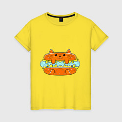 Женская футболка CATS HOT DOG