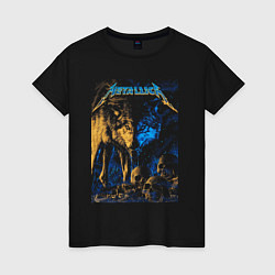Женская футболка Metallica Плакат волки