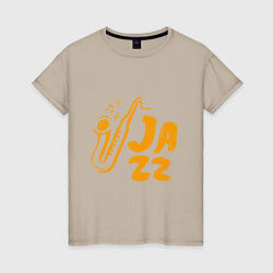 Женская футболка Jazz Music