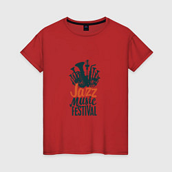 Женская футболка Jazz - Festival