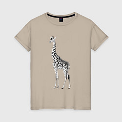 Женская футболка Грация жирафа