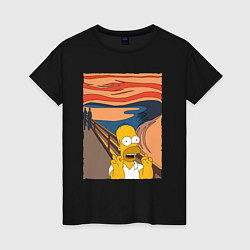 Женская футболка Гомер Симпсон Крик