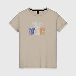 Женская футболка NYC New York City
