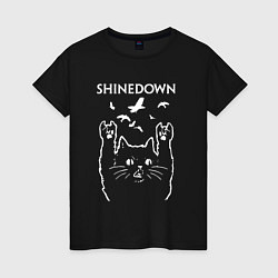 Женская футболка Shinedown Рок кот
