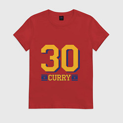 Футболка хлопковая женская 30 Curry, цвет: красный