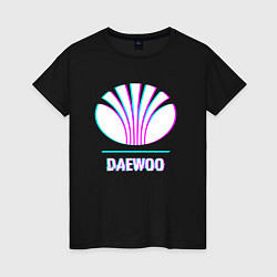 Женская футболка Значок Daewoo в стиле Glitch