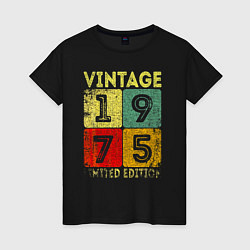 Женская футболка Винтаж 1975 года, ограниченная серия