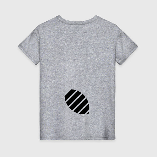 Женская футболка Енот с хвостом / Меланж – фото 2