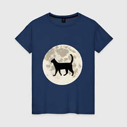 Женская футболка Лунная кошечка