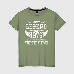 Женская футболка Живая легенда 1976 года