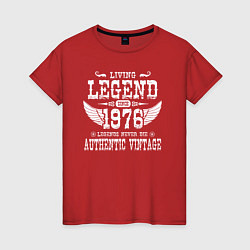 Женская футболка Живая легенда 1976 года