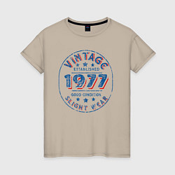 Женская футболка Год изготовления 1977