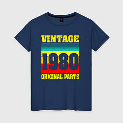 Женская футболка Винтаж 1980 оригинальные детали