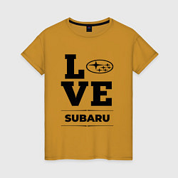 Женская футболка Subaru Love Classic