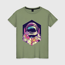 Женская футболка Космическая еда