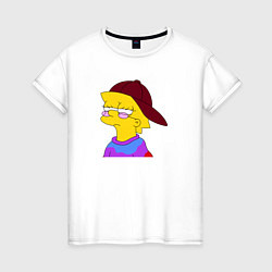 Женская футболка Лиза Симпсон принт