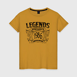Женская футболка Легенды рождаются в 1986 году