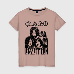 Женская футболка Led Zeppelin Black