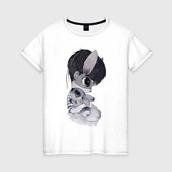 Женская футболка Фурри с кроликом
