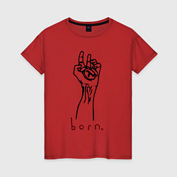 Женская футболка Half life - born