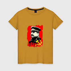 Женская футболка СССР - Сталин
