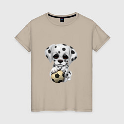 Женская футболка Футбол - Далматин