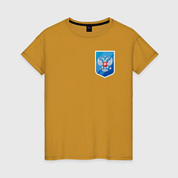 Женская футболка Синий герб России
