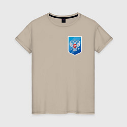 Женская футболка Синий герб России