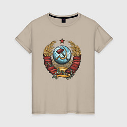 Женская футболка Серп и молот СССР
