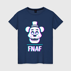 Женская футболка FNAF в стиле glitch и баги графики