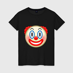 Женская футболка Эмодзи Клоун