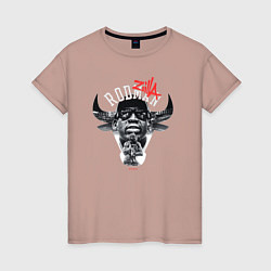 Женская футболка Деннис Родман:ZILLA:Чикаго Буллз