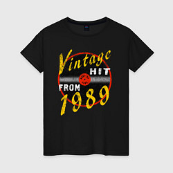 Женская футболка Винтажный хитяра с 1989